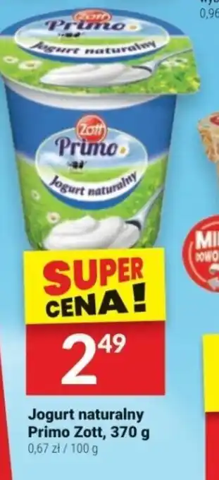 Twój Market Jogurt naturalny Primo Zott 370 g oferta