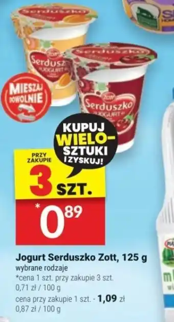 Twój Market Jogurt Serduszko Zott 125 g oferta