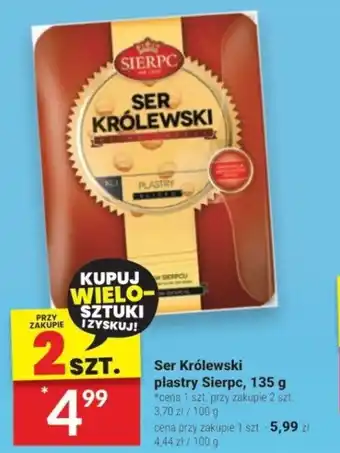 Twój Market Ser Królewski plastry Sierpc 135 g oferta
