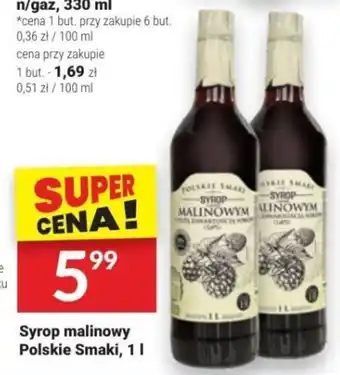 Twój Market Syrop malinowy Polskie Smaki 1l oferta