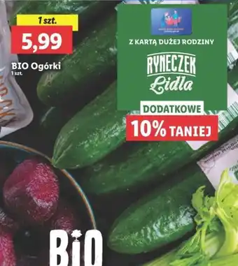 Lidl BIO Ogórki 1 szt. oferta
