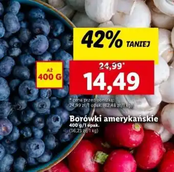 Lidl Borówki amerykańskie 400 g oferta