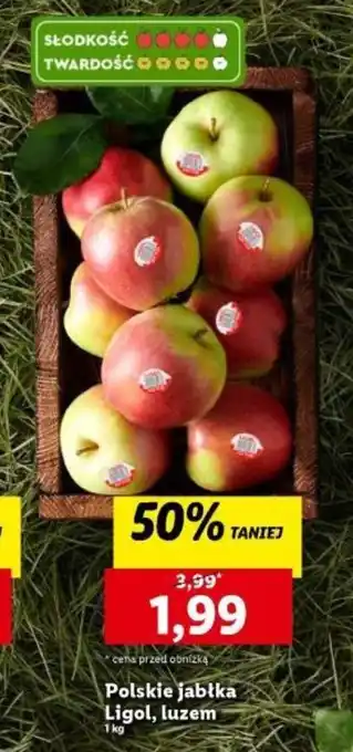 Lidl Polskie jabłka Ligol, luzem 1 kg oferta