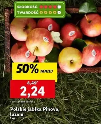 Lidl Polskie jabłka Pinova, luzem 1 kg oferta