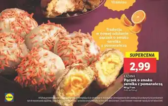 Lidl KAZANA Pączek o smaku sernika z pomarańczą 90 g oferta