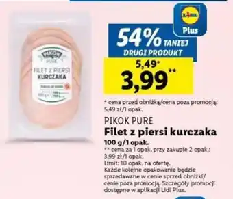 Lidl PIKOK PURE Filet z piersi kurczaka 100 g oferta