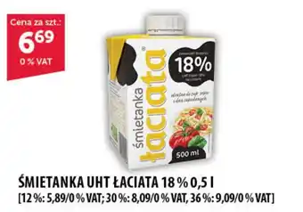 Eurocash Cash & Carry ŚMIETANKA UHT ŁACIATA 18 % 0,5 L oferta