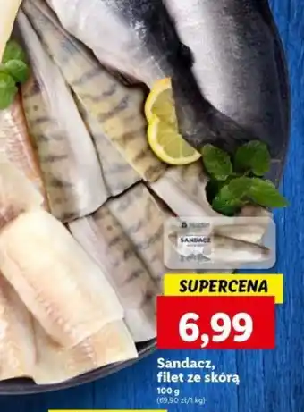 Lidl Sandacz filet ze skórą 100 g oferta
