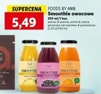 Lidl FOODS BY ANN Smoothie owocowe 250ml oferta