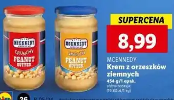 Lidl MCENNEDY Krem z orzeszków ziemnych 454g oferta
