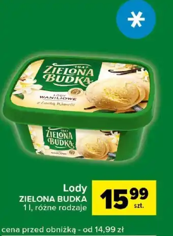 Carrefour Lody ZIELONA BUDKA 1 l oferta
