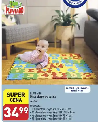 ALDI PLAYLAND Mata piankowa puzzle oferta