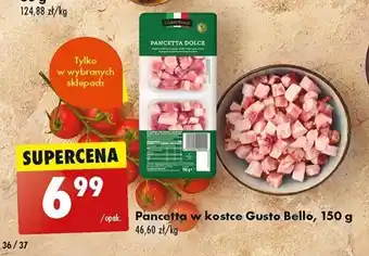 Biedronka Pancetta w kostce Gusto Bello, 150 g oferta