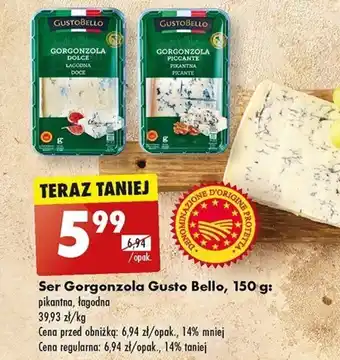 Biedronka Ser Gorgonzola Gusto Bello, 150 g oferta