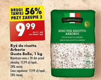 Biedronka Ryż do risotto Arborio Gusto Bello, 1 kg oferta