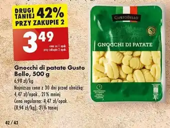 Biedronka Gnocchi di patate Gusto Bello, 500 g oferta