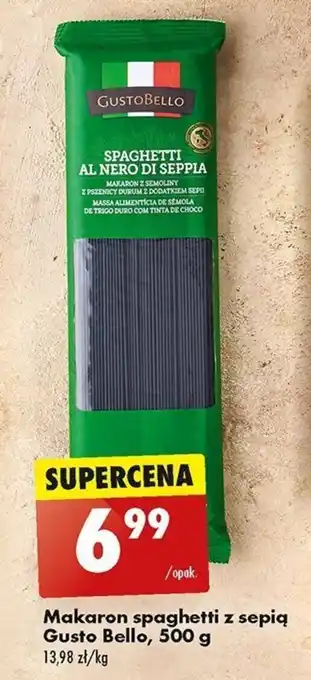Biedronka Makaron spaghetti z sepią Gusto Bello, 500 g oferta