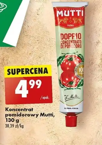 Biedronka Koncentrat pomidorowy Mutti, 130 g oferta