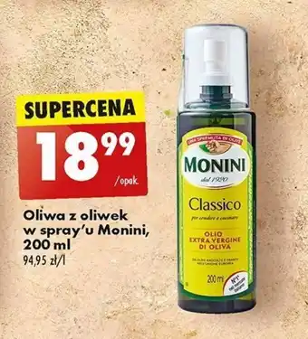 Biedronka Oliwa z oliwek w spray'u Monini, 200 ml oferta