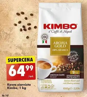 Biedronka Kawa ziarnista Kimbo, 1 kg oferta