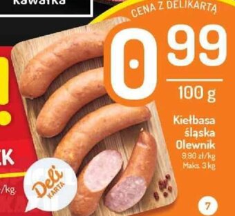 Delikatesy Centrum Kiełbasa śląska Olewnik 100g oferta
