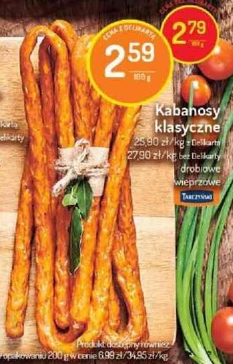 Delikatesy Centrum Kabanosy klasyczne 100g oferta