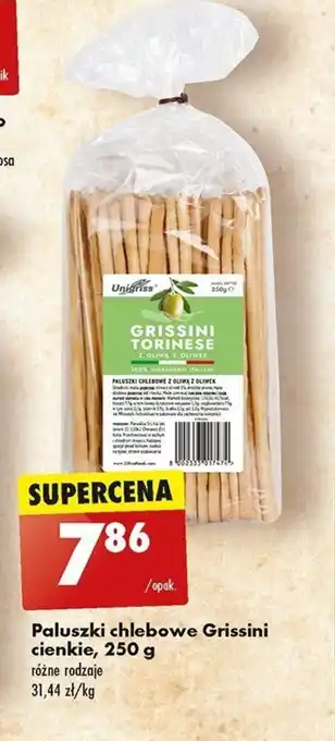 Biedronka Paluszki chlebowe Grissini cienkie, 250 g oferta