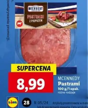 Lidl MCENNEDY Pastrami 100 g oferta