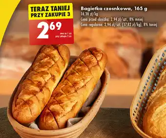 Biedronka Bagietka czosnkowa, 165 g oferta