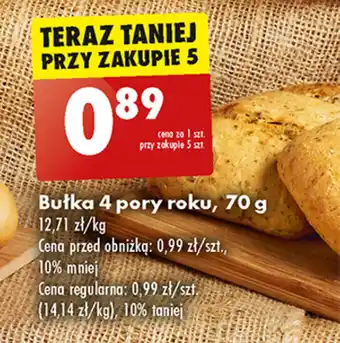 Biedronka Bułka 4 pory roku, 70 g oferta