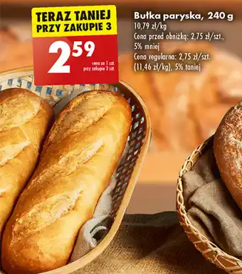 Biedronka Bułka paryska, 240 g oferta