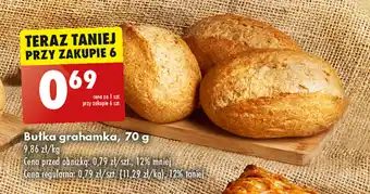Biedronka Bułka grahamka, 70 g oferta
