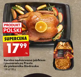 Biedronka Kaczka nadziewana jabłkiem i pomarańczą Prosto do piekarnika Biedronka 1 kg oferta