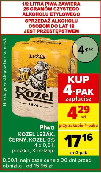 Carrefour Express Piwo Kozel oferta