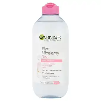 Lidl Garnier Skin Naturals Płyn micelarny 3w1 skóra wrażliwa 400 ml oferta