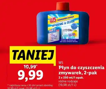 Lidl Płyn do czyszczenia zmywarki W5 oferta