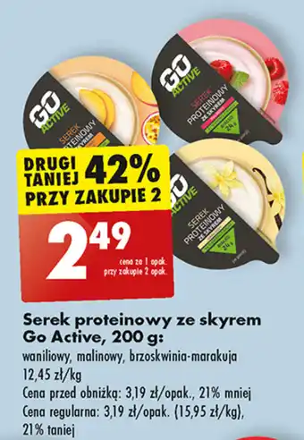 Biedronka Serek proteinowy ze skyrem Go Active, 200 g oferta