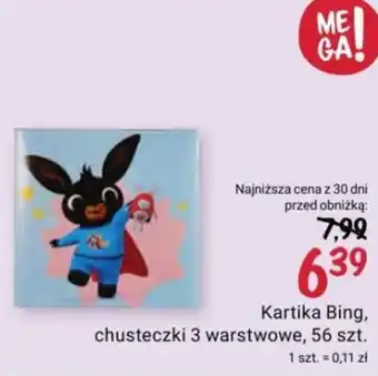 Rossmann Kartika Bing, chusteczki 3 warstwowe, 56 szt. oferta