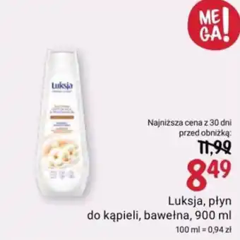 Rossmann Luksja, płyn do kąpieli, bawełna, 900 ml oferta