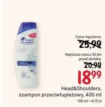 Rossmann Head&Shoulders, szampon przeciwłupieżowy, 400 ml oferta