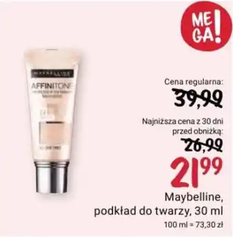 Rossmann Maybelline, podkład do twarzy, 30 ml oferta