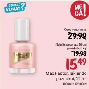 Rossmann Max Factor, lakier do paznokci, 12 ml oferta