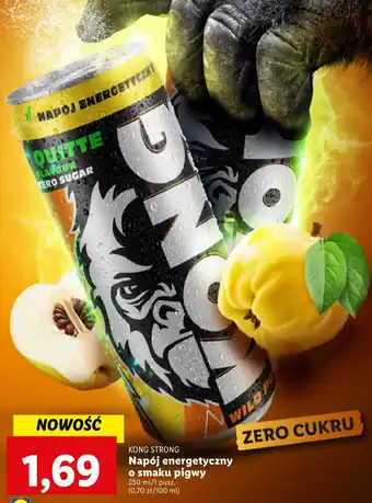 Lidl KONG STRONG Napój energetyczny o smaku pigwy 250 ml oferta
