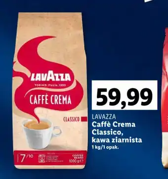 Lidl LAVAZZA Caffè Crema Classico, kawa ziarnista 1 kg oferta