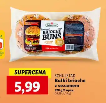 Lidl SCHULSTAD Bułki brioche z sezamem 328 g oferta