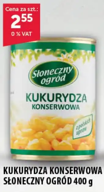 Eurocash Cash & Carry KUKURYDZA KONSERWOWA SŁONECZNY OGRÓD 400 g oferta