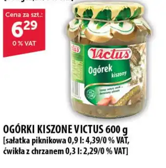 Eurocash Cash & Carry OGÓRKI KISZONE VICTUS 600 g oferta