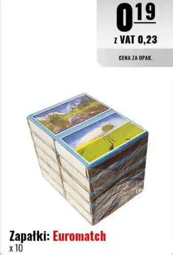 Eurocash Zapałki Euromatch oferta