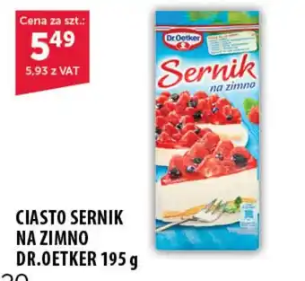 Eurocash Cash & Carry CIASTO SERNIK NA ZIMNO DR.OETKER 195 g oferta