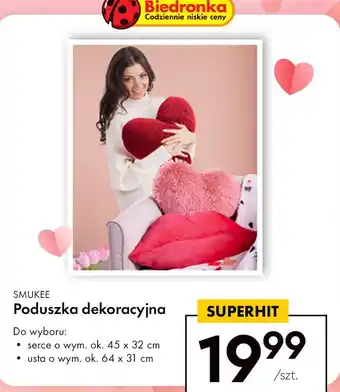 Biedronka SMUKEE Poduszka dekoracyjna oferta